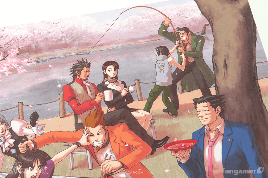 Picnic at Gourd Lake Poster - Ace Attorney