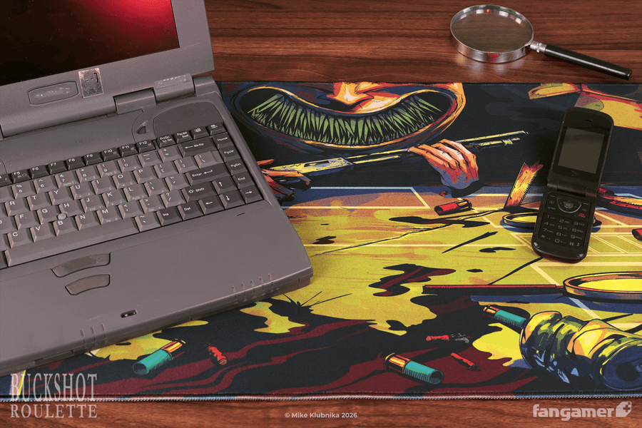 Final Showdown Desk Mat - Buckshot Roulette