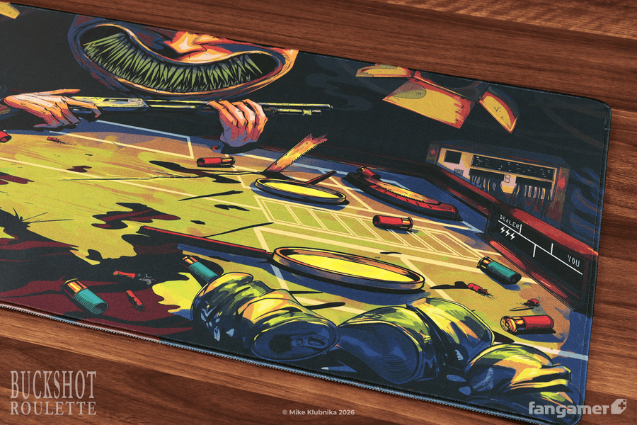 Final Showdown Desk Mat - Buckshot Roulette