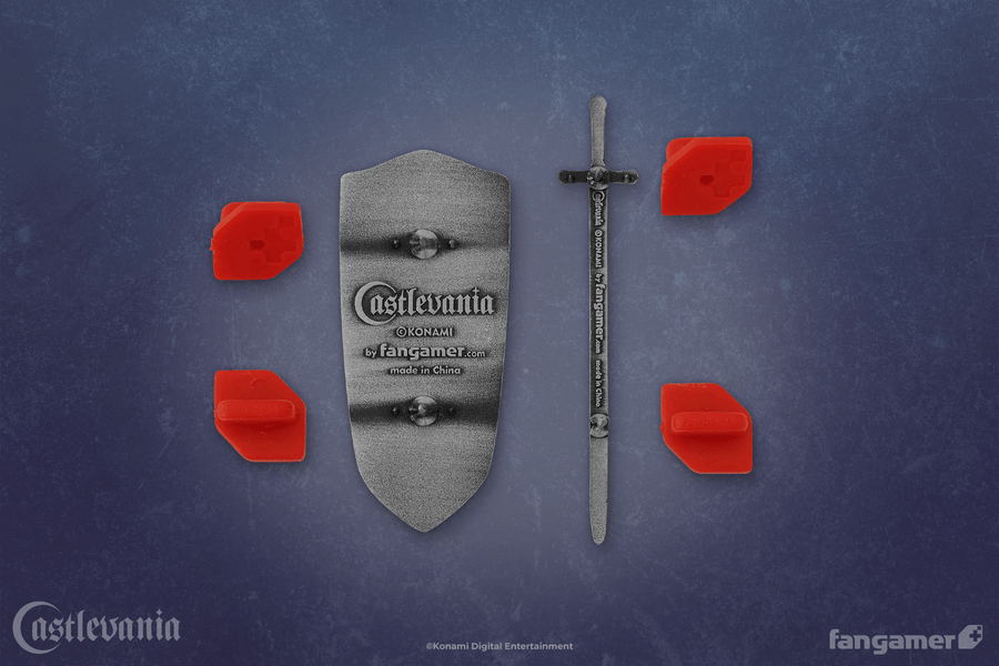 Alucard Shield & Sword Pin Set - Castlevania