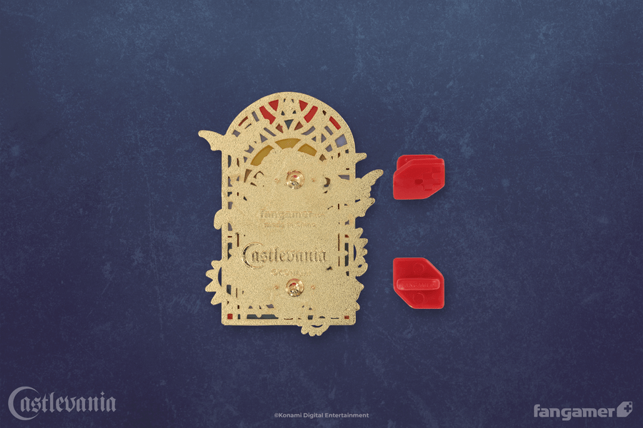 Dracula Stained Glass Pin - Castlevania