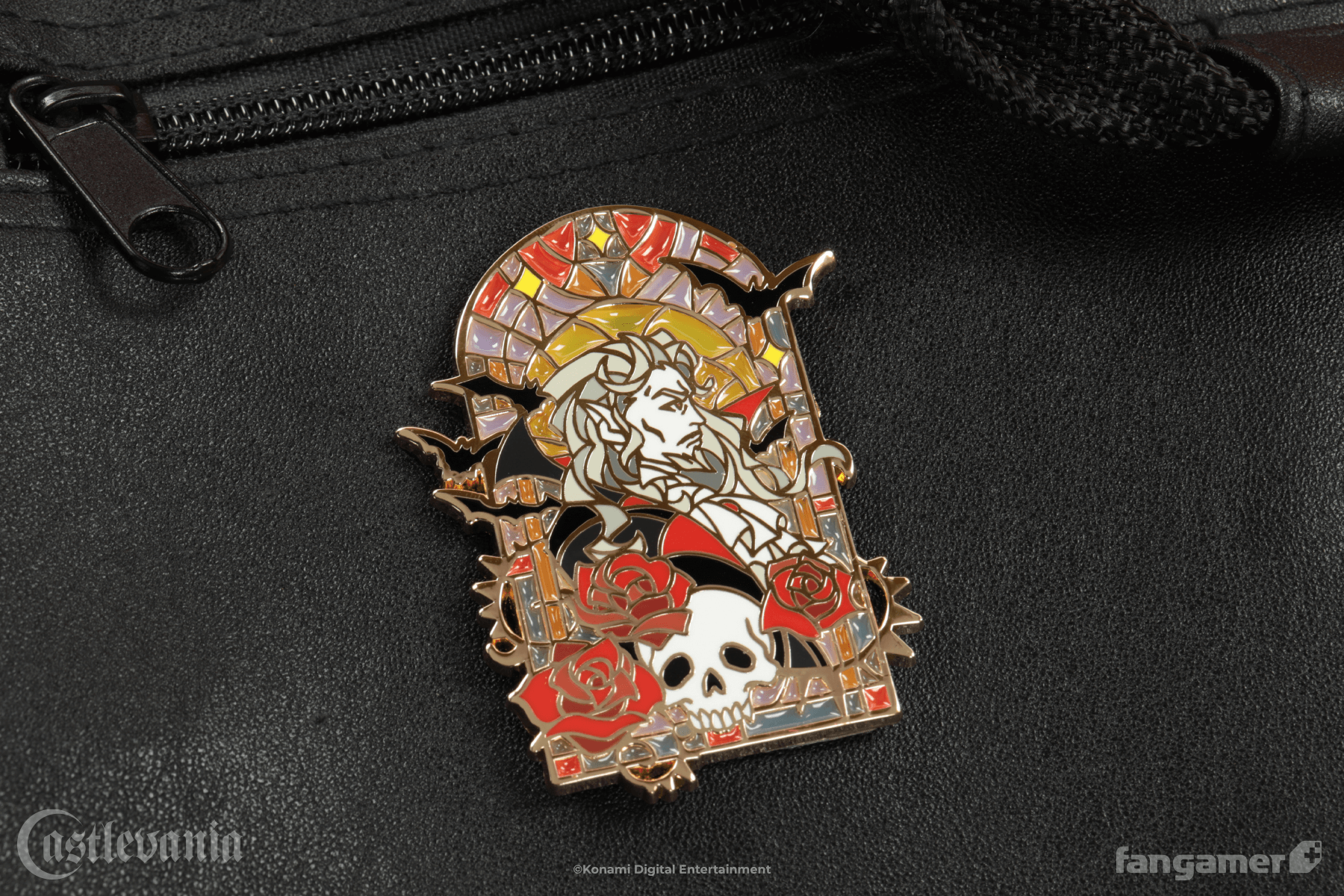 Castlevania - Dracula Stained Glass Pin - Fangamer Europe