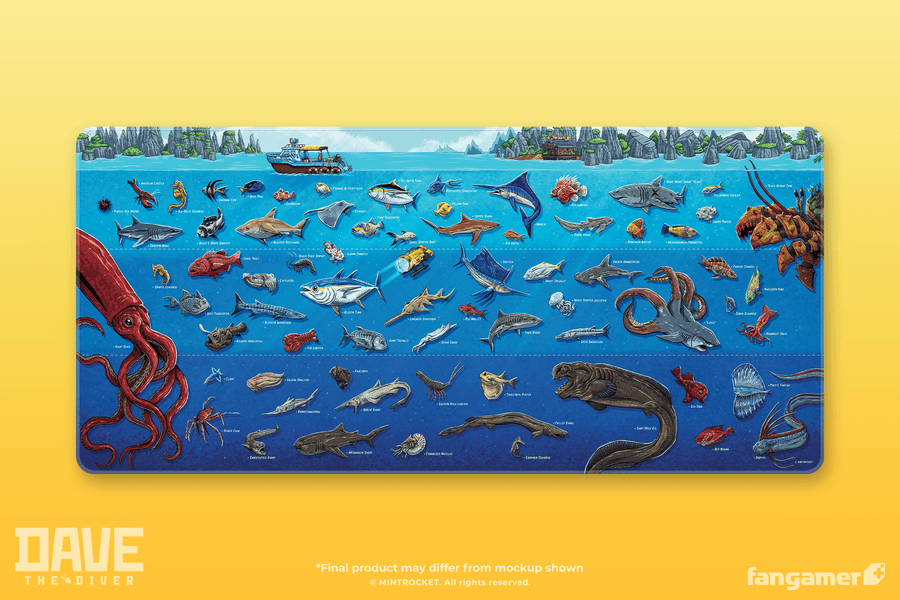 Diver's Desk Mat - Dave the Diver