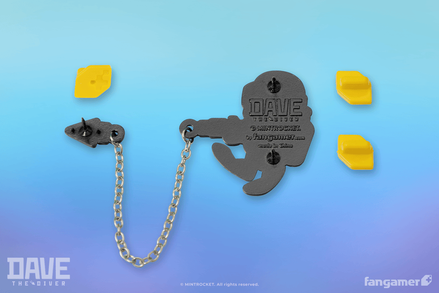 Steel Harpoon Chained Pin - Dave the Diver