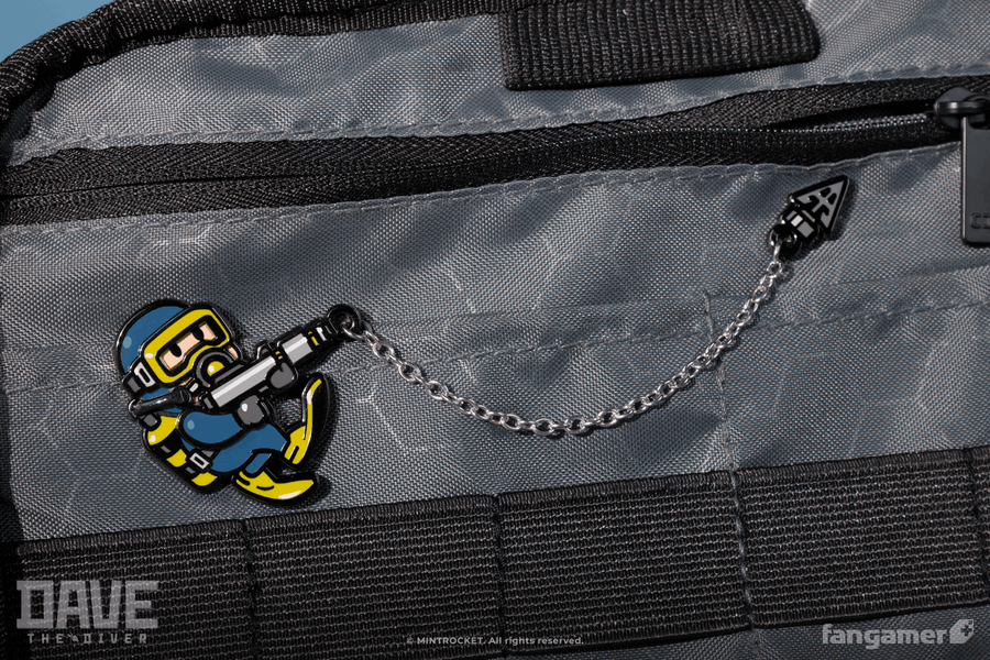 Steel Harpoon Chained Pin - Dave the Diver
