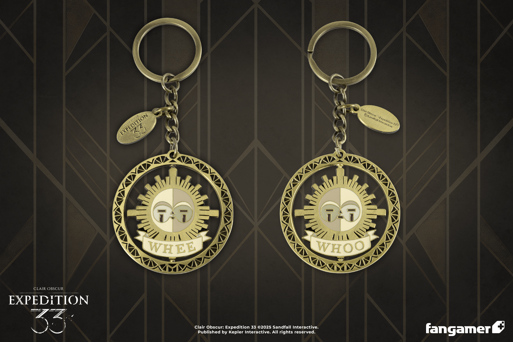 Clair Obscur: Expedition 33 - Whee Whoo Spinning Keychain