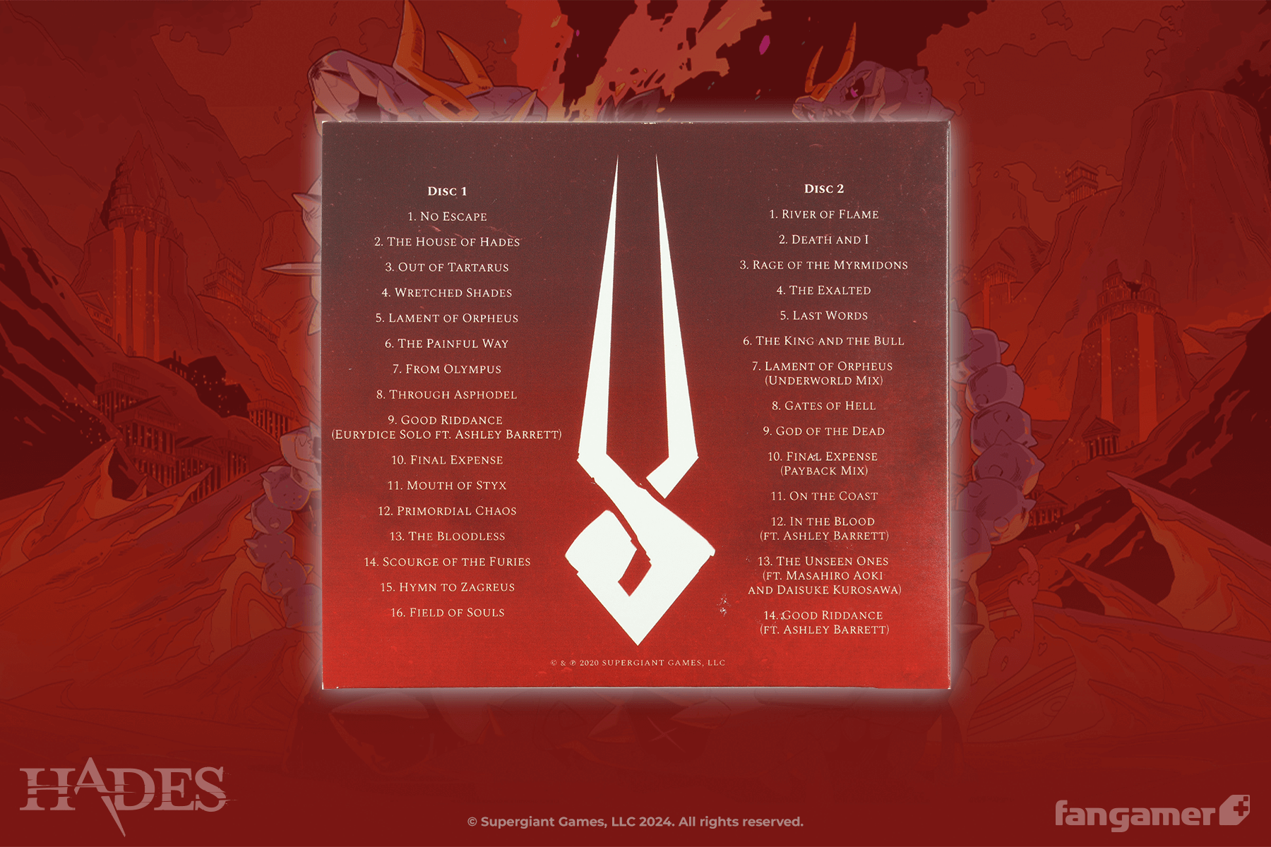 Hades Original Soundtrack CD - Fangamer Europe