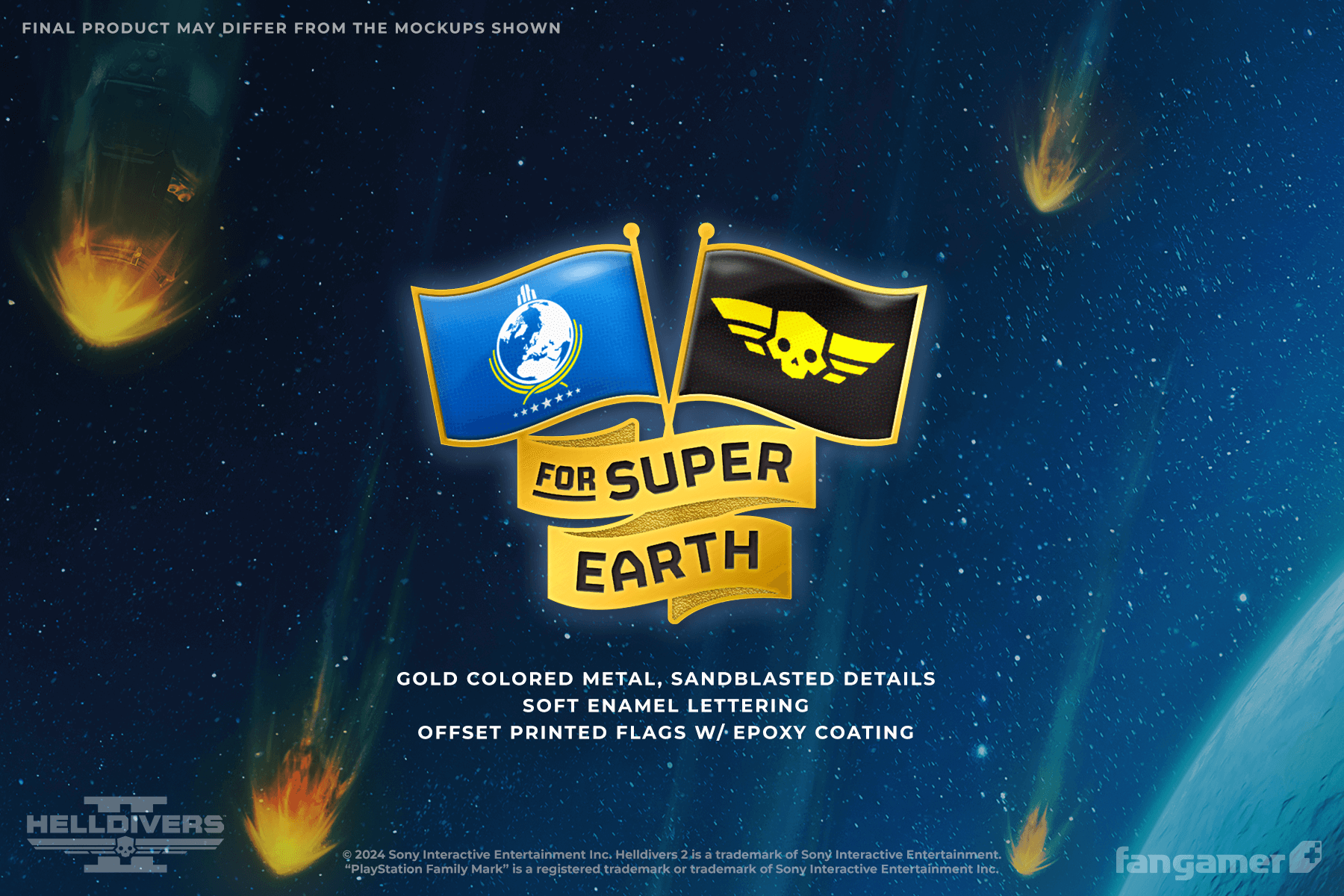 Helldivers Pin Helldivers 2 - For Super Earth Pin - Fangamer Europe