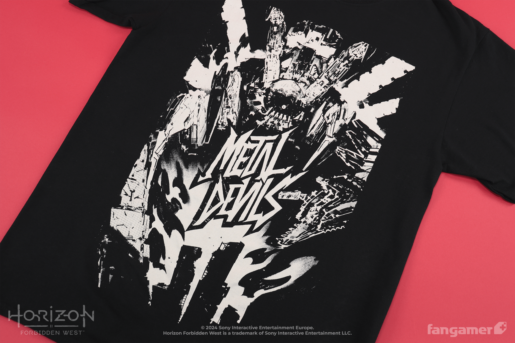 T-shirt Horizon Forbidden West – Logo Focus, Noir, Taille S (NEUF)