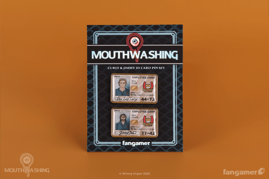 Curly and Jimmy ID Card Pin Set - MOUTHWASHING