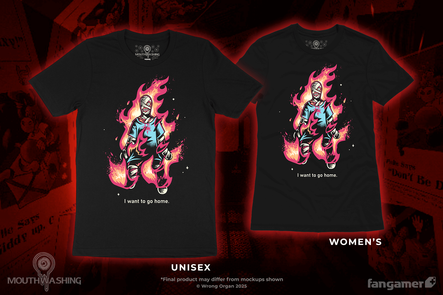 Mouthwashing Fangamer 公式 シャツ 4XL 海外公式 MOUTHWASHING - I want to go home. - Fangamer Europe