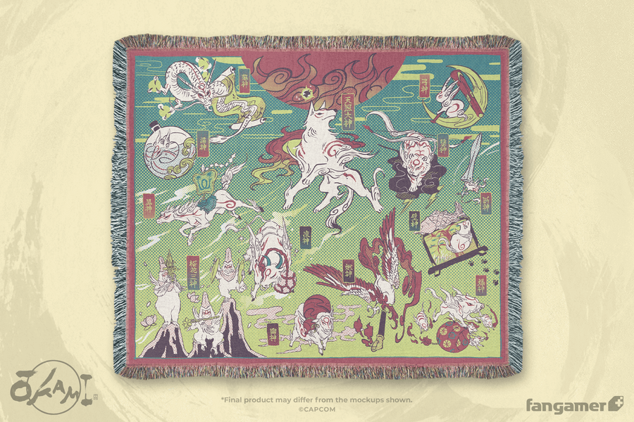 Celestial Brush Gods Blanket - Okami