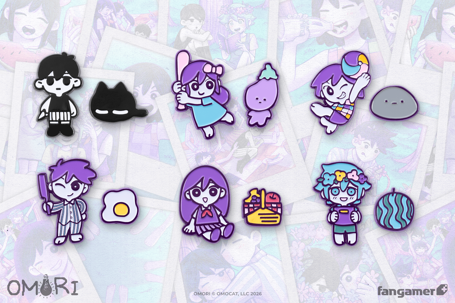 OMORI Character Pin Sets - Fangamer Europe