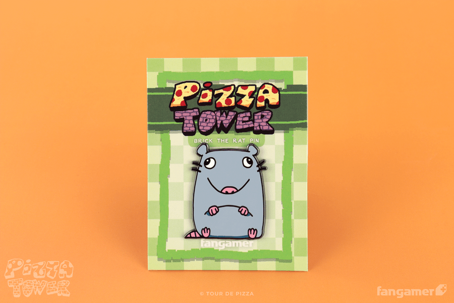 Brick the Rat Pin - Pizza Tower