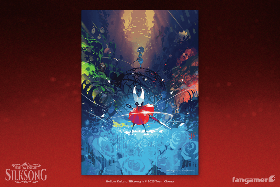 Hollow Knight Silksong Pharloom s Champion Poster Fangamer Europe hollow-knight-silksong-pharloom-s-champion-poster-fangamer-europe