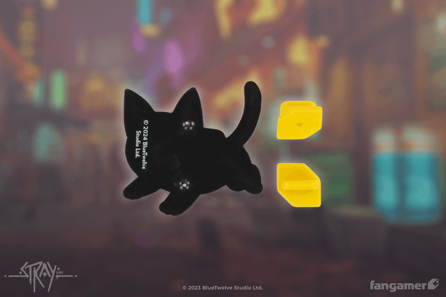 Curious Cat PVC Pin - Stray
