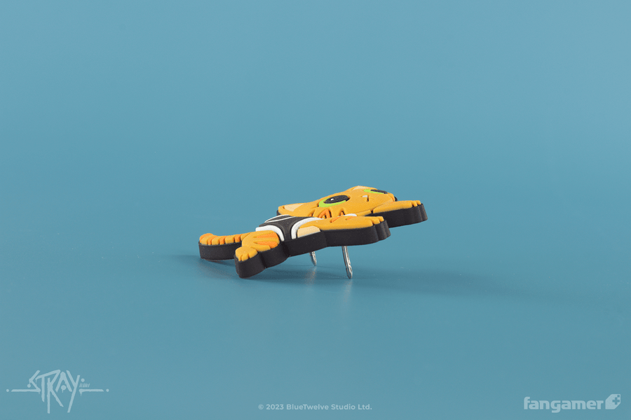 Curious Cat PVC Pin - Stray