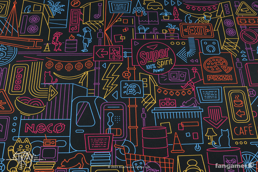 Walled City 99 Desk Mat - STRAY