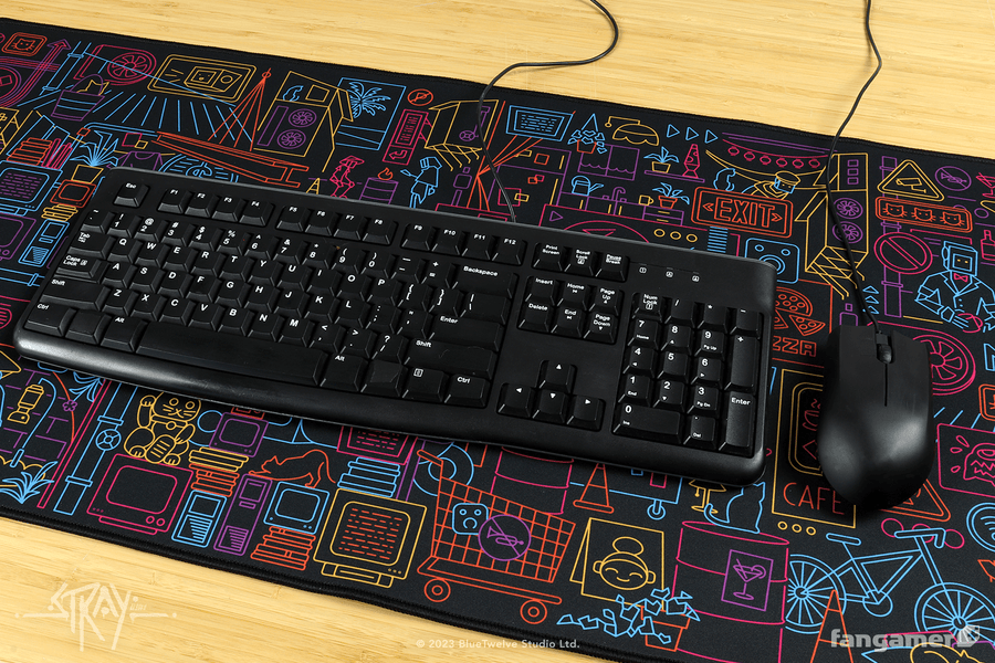 Walled City 99 Desk Mat - STRAY