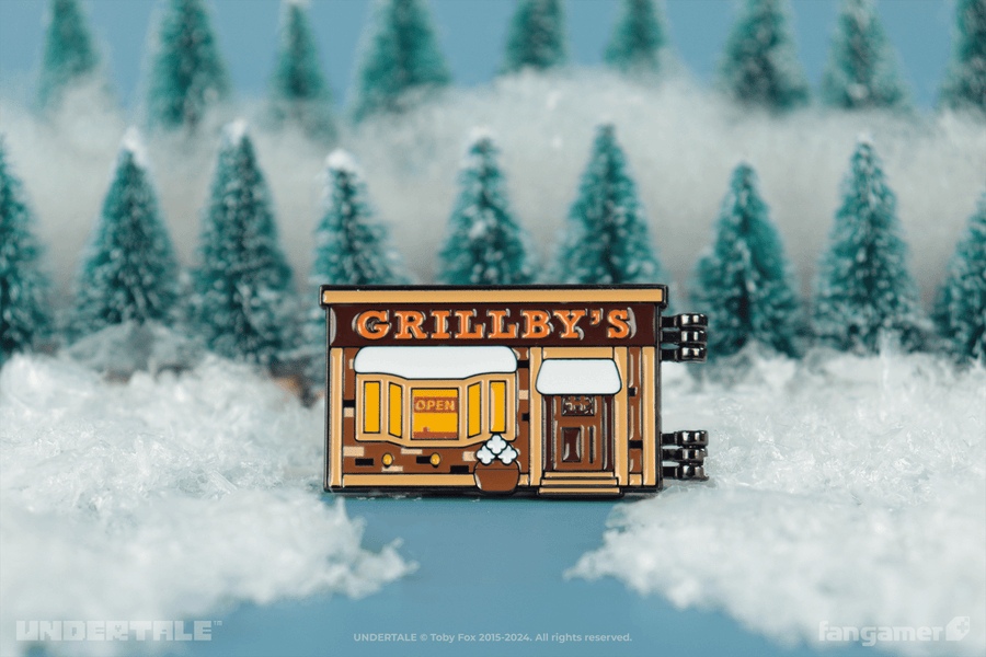 Grillby's Hinged Pin - UNDERTALE