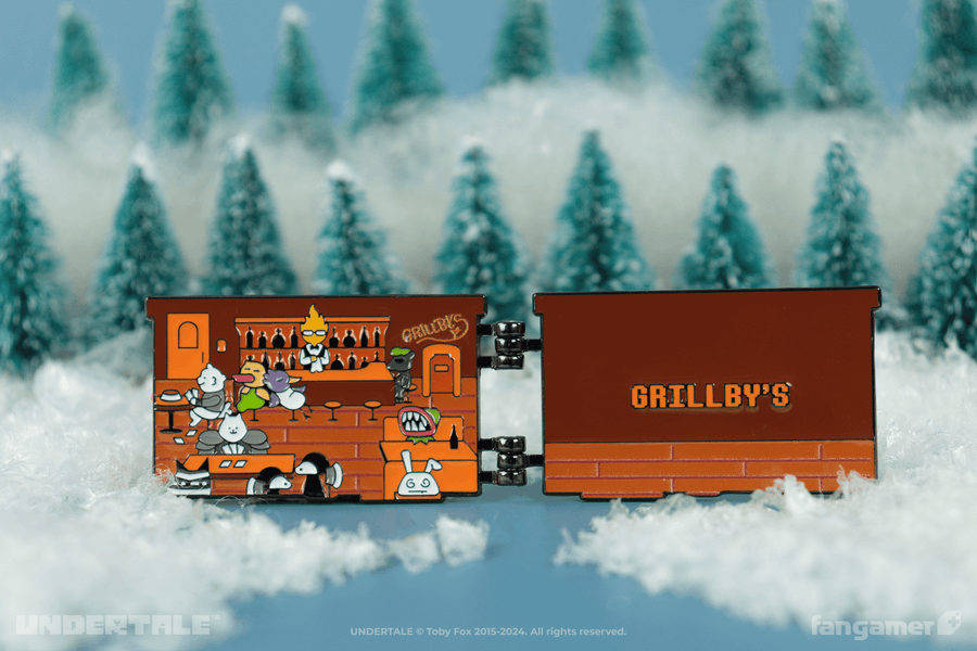 Grillby's Hinged Pin - UNDERTALE