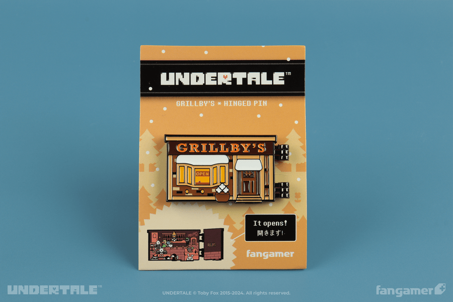 Grillby's Hinged Pin - UNDERTALE
