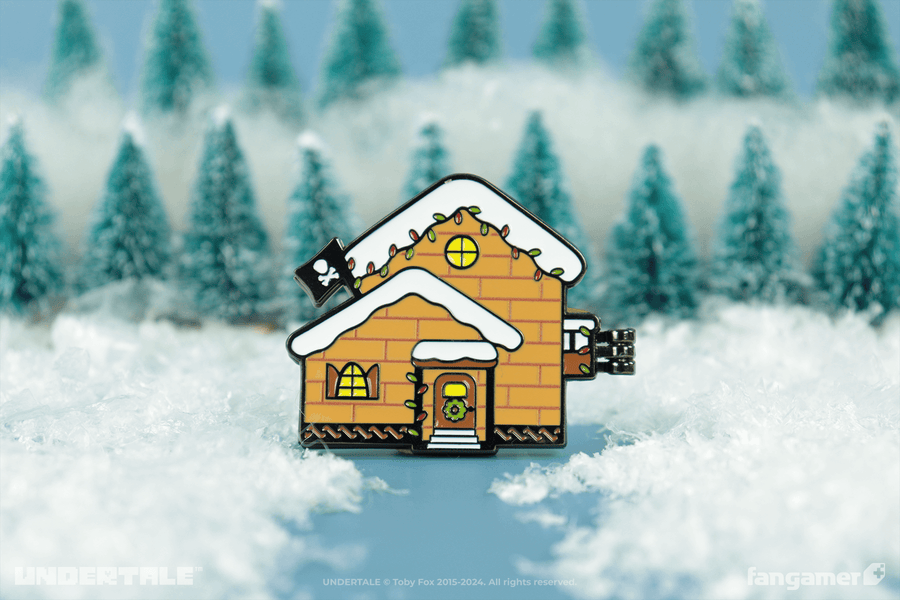 Papyrus & Sans's House Hinged Pin - UNDERTALE