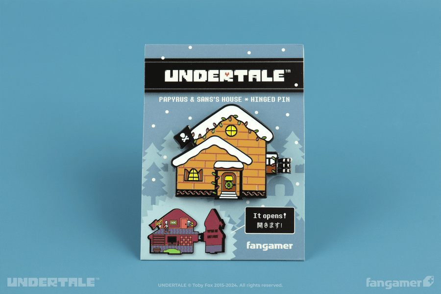 Papyrus & Sans's House Hinged Pin - UNDERTALE