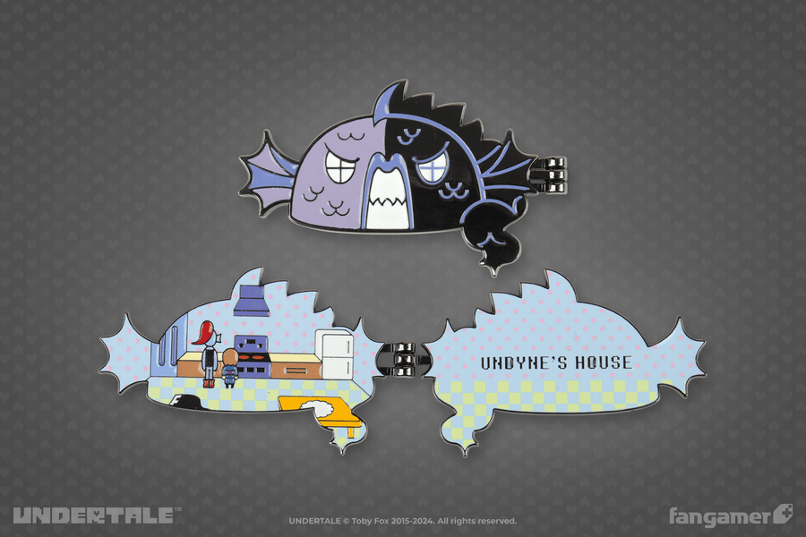 Undyne's House Hinged Pin - UNDERTALE