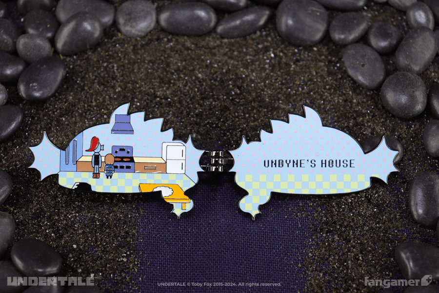Undyne's House Hinged Pin - UNDERTALE