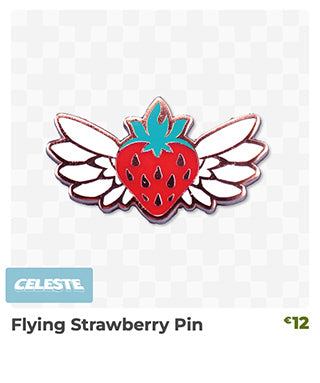 Flying Strawberry Pin restocked at Fangamer.eu