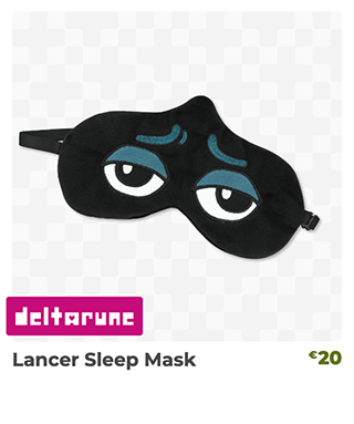 Lancer Sleep Mask is back in stock at Fangamer.eu