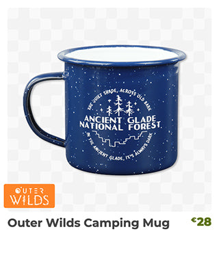 Outer Wilds Camping Mug is back in stock at Fangamer.eu