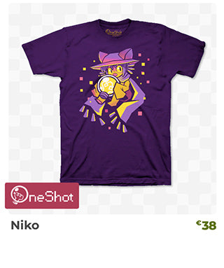 Niko t-shirt is back in stock at fangamer.eu