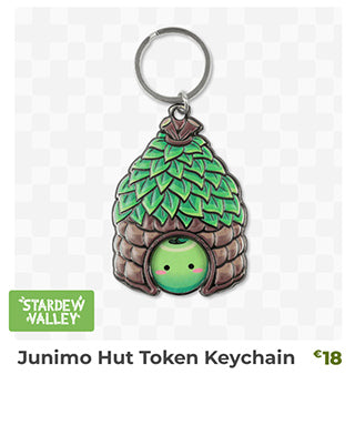Junimo Hut Token Keychain is back in stock at Fangamer.eu
