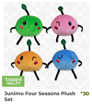 Junimo Four Seasons Plush Set is back in stock at fangamer.eu