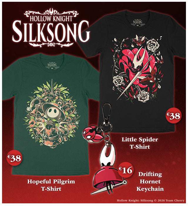 New Hollow Knight: Silksong merch now available for preorder at fangamer.eu