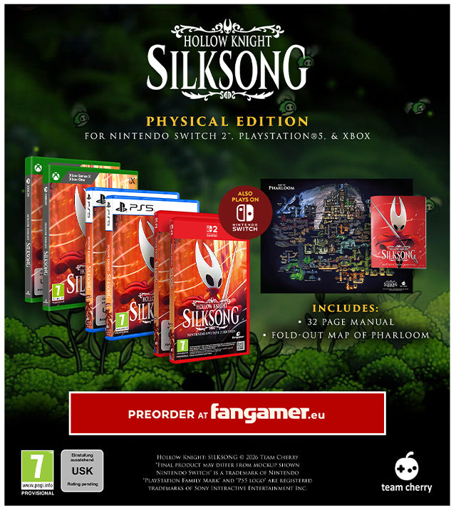 Hollow Knight: Silksong Physical Editions now available for preorder at fangamer.eu