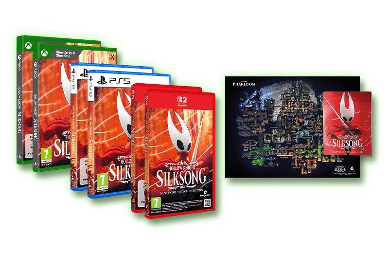 Hollow Knight: Silksong: Silksong physical editions are here!