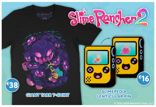 New Slime Rancher merch available now at Fangamer.eu!