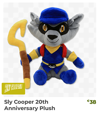 Sly Cooper 20th Anniversary Plush is back in stock at fangamer.eu