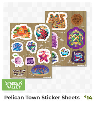 Pelican Town Sticker Sheets is back in stock at fangamer.eu