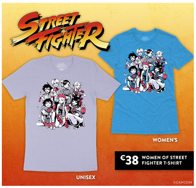 New Street Fighter shirt is available at Fangamer.eu