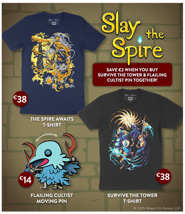 New Slay the Spire merchandise is available at Fangamer.eu
