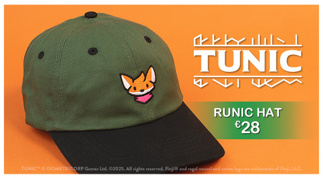 New TUNIC strapback hat available at Fangamer.eu
