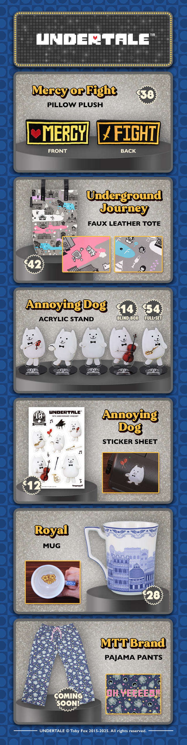 New Undertale merch is available at fangamer.eu