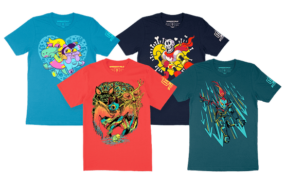 Four classic UNDERTALE shirts are back!