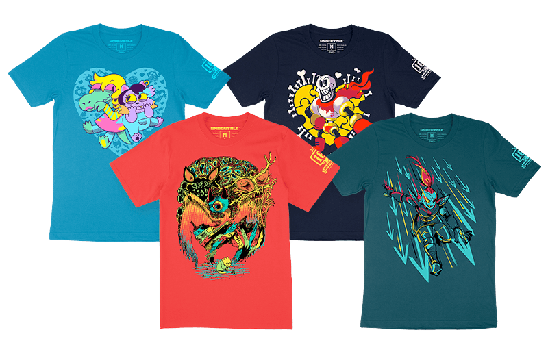 UNDERTALE: Four classic UNDERTALE shirts are back!