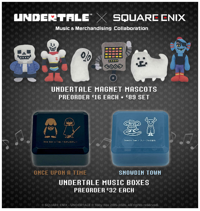 New UNDERTALE X SQUARE ENIX merch available at fangamer.eu