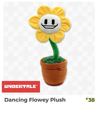 Dancing Flowey Plush is back in stock at Fangamer.eu
